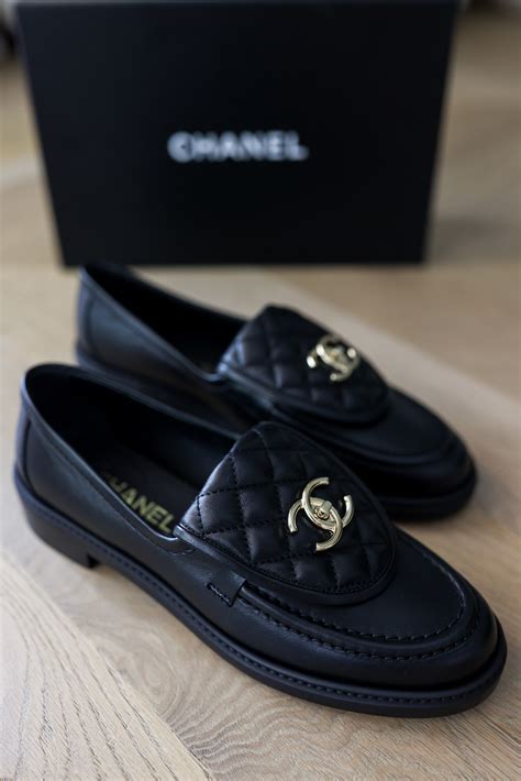 chanel loafer turnlock|chanel loafers price.